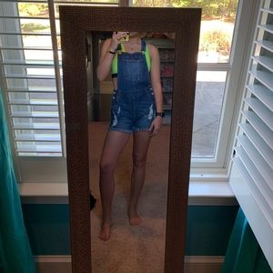 Denim overalls!